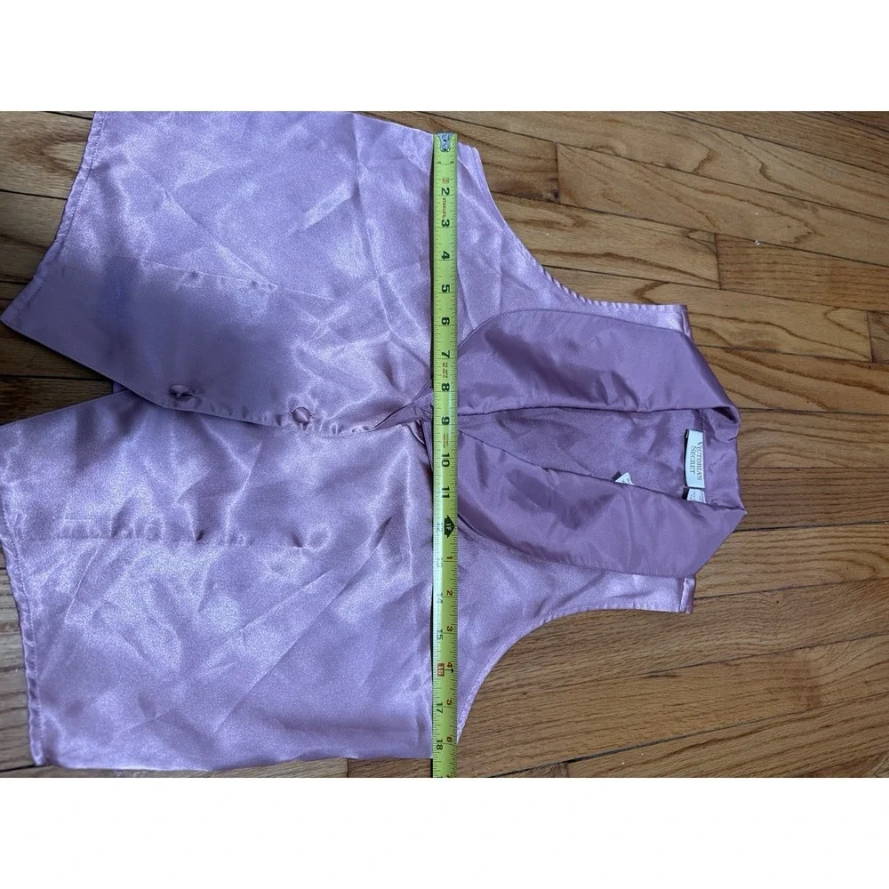 Victoria's Secret Gold Label NWT Vintage Pink Satin Pajama Lounge Set